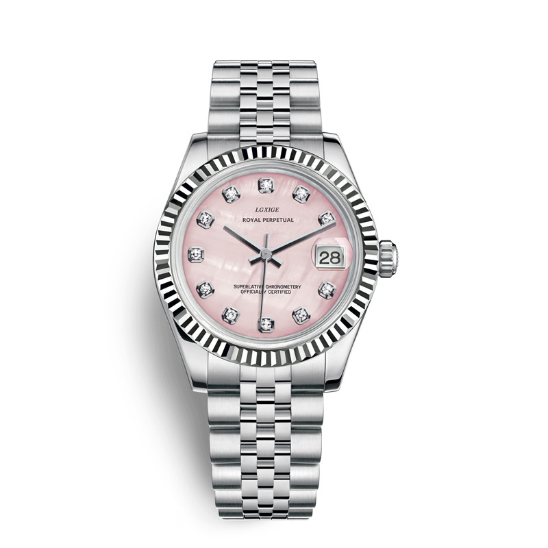 Luxury Watch Black - Lgxige cristal feminino pulseira relógios marca
