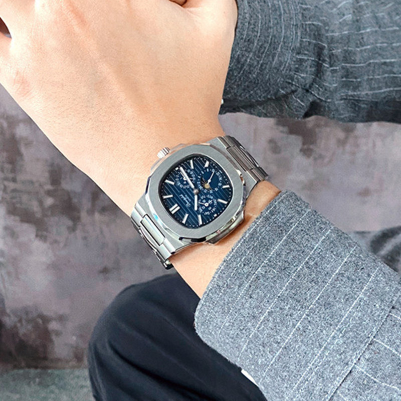 Moonphase Complication Watch - Relógio automático multifuncional Rinifa da Suíça