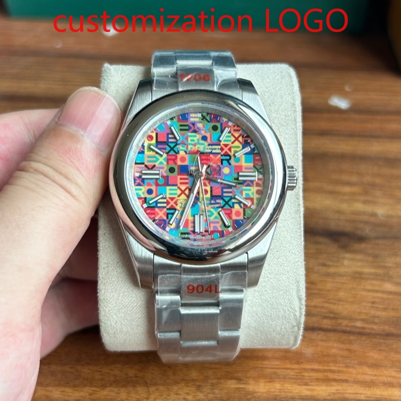 Luxury Watch Straps - Relógio de Luxo Colorido com Movimento