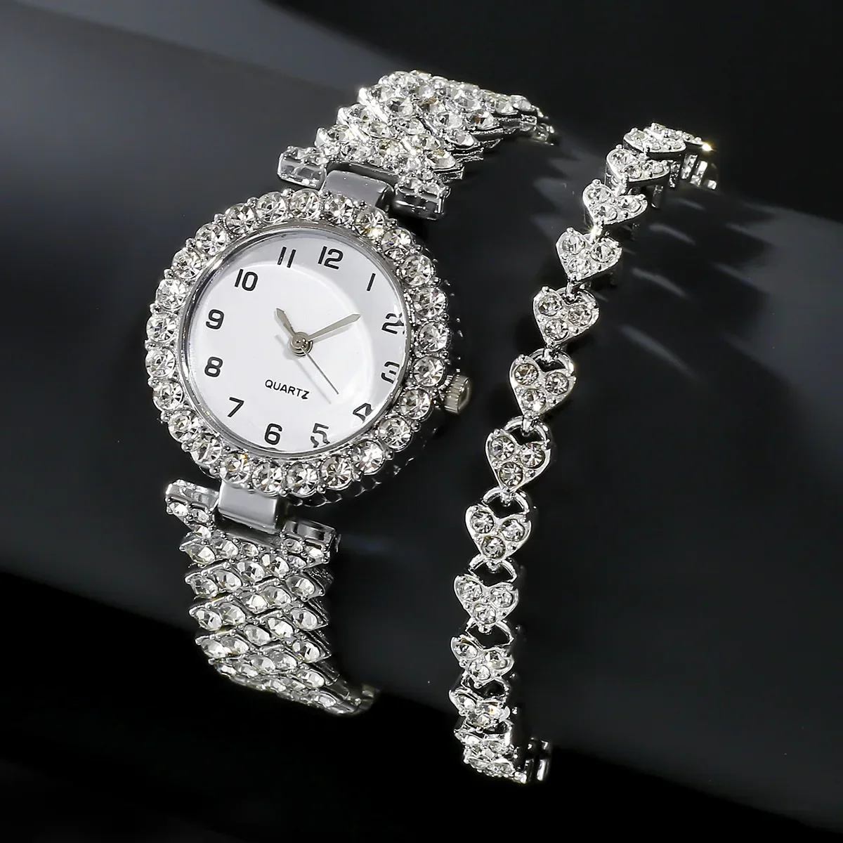 Ladies Luxury Watch - 1 pçs/2 pçs moda de luxo