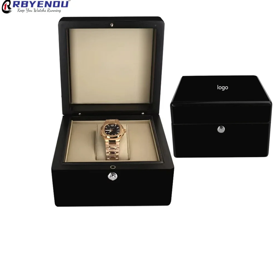 Luxury Watch Brands Logo - Caixa de Relógio de Madeira Luxuosa
