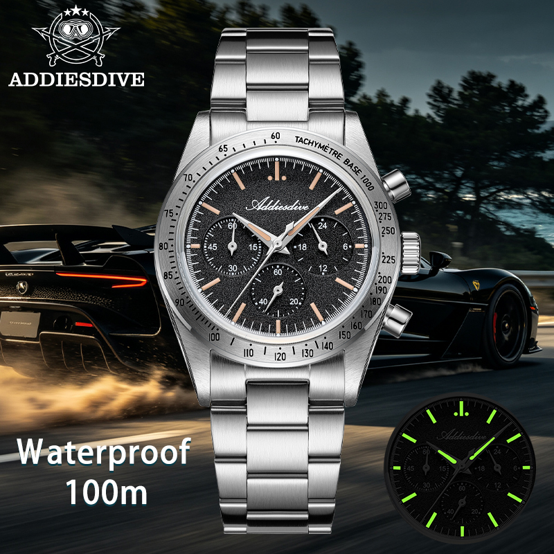 Luxury Watch Level - Relógio Cronógrafo ADDIESDIVE NOVO com Movimento