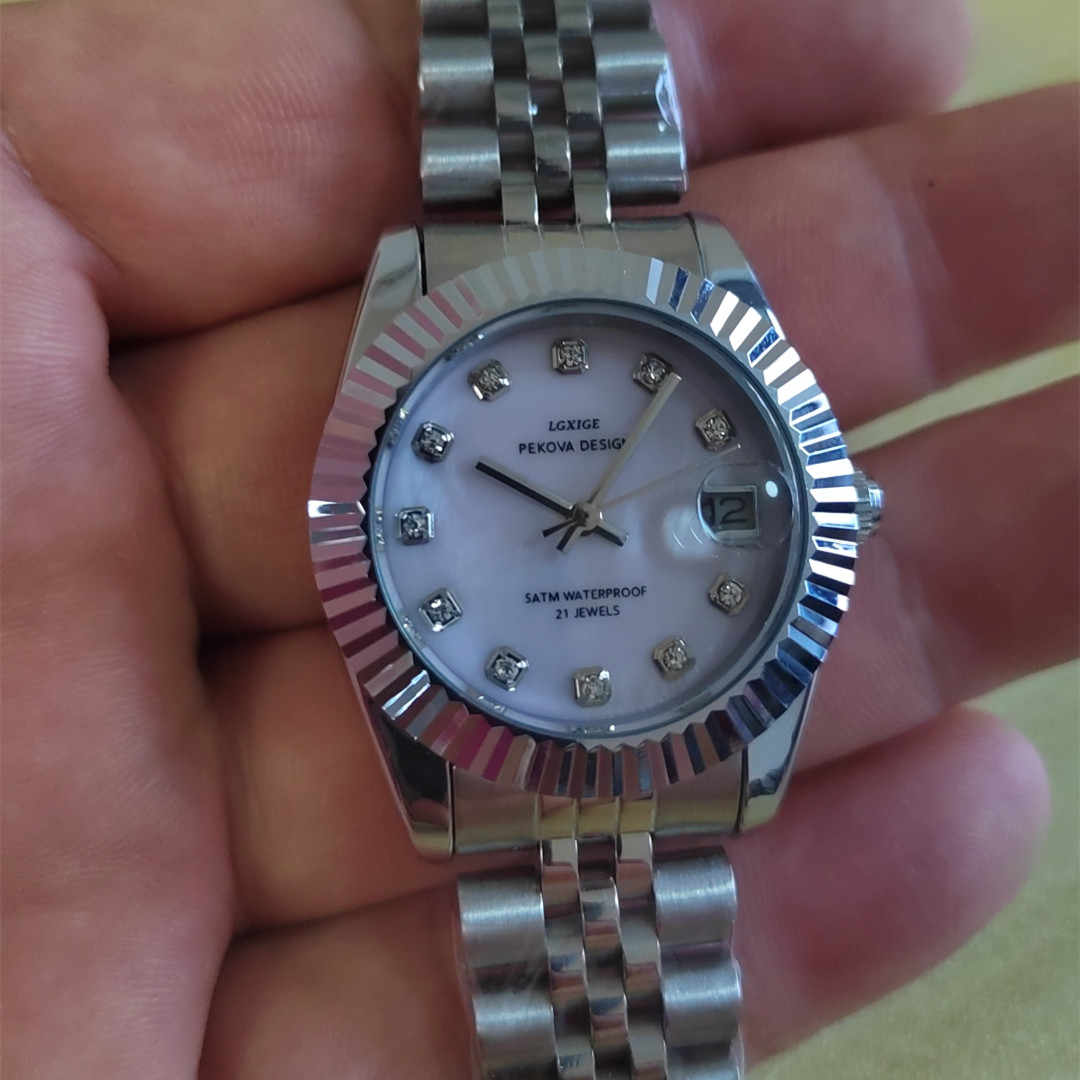 Lgxige cristal feminino pulsei - Luxury Watch Black avaliação e preço