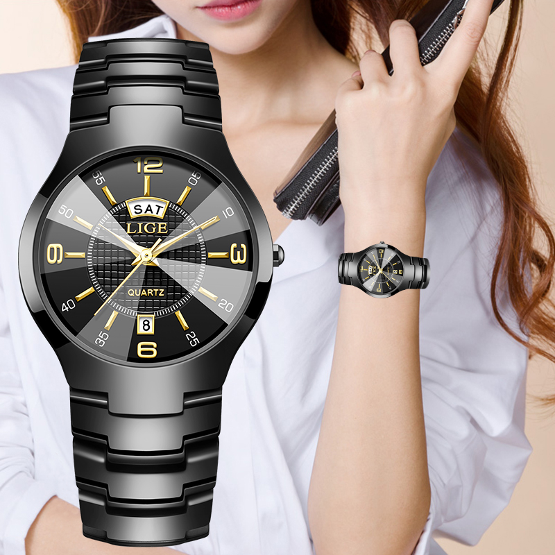 LIGE Moda Elegante Relógio de  - Luxury Watch Straps avaliação e preço