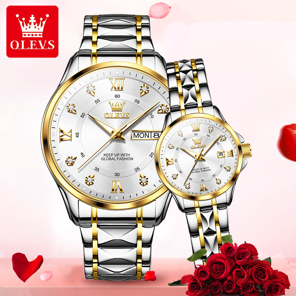 Olevs 2906 casal relógio origi - Luxury Watch Wallpaper avaliação e preço