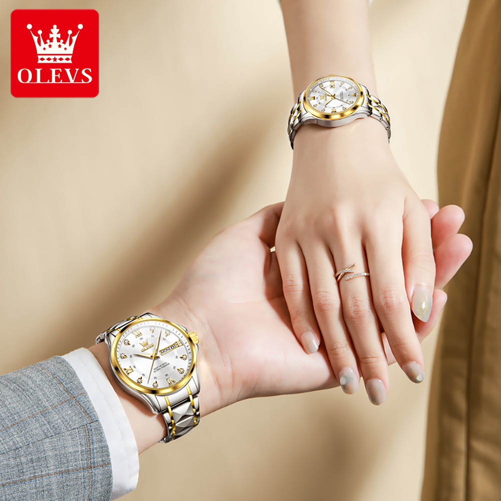 Olevs 2906 casal relógio origi - Luxury Watch Wallpaper avaliação e preço