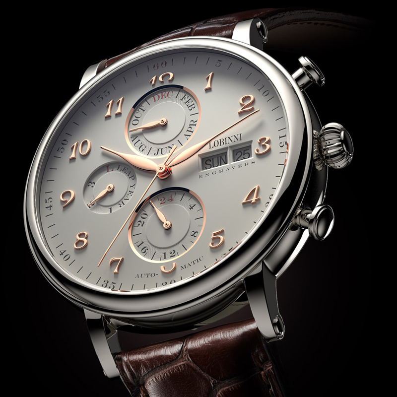 Relógios masculinos suíça lobi - Luxury Watch German avaliação e preço