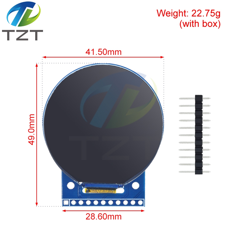 1/2/3PCS Tela Redonda TFT LCD  - Regulator Display Watch avaliação e preço