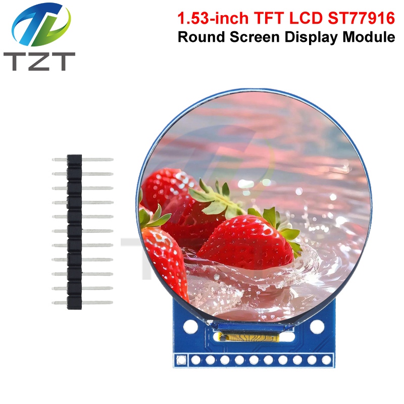 1/2/3PCS Tela Redonda TFT LCD  - Regulator Display Watch avaliação e preço