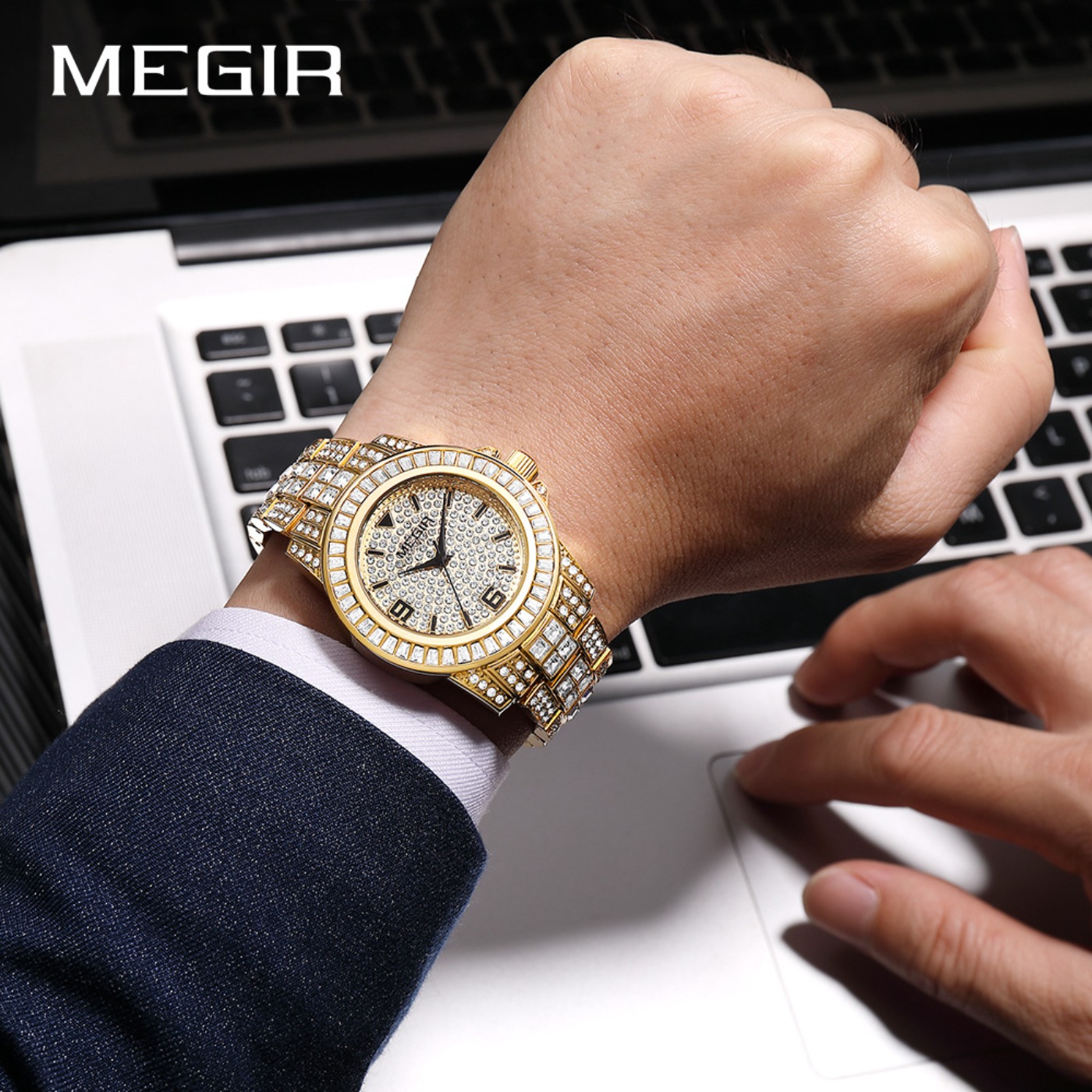 Relógios de Luxo MEGIR com Dia - Luxury Watch Straps avaliação e preço