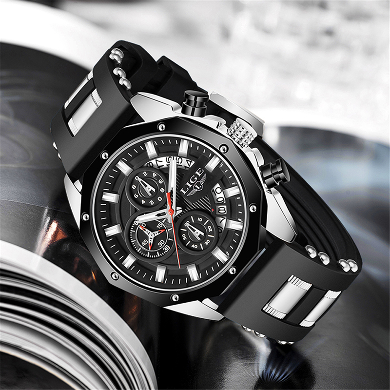 Relógio Masculino LIGE Fashion - Luxury Watch Straps avaliação e preço