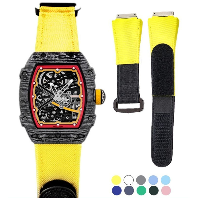 Pulseira de borracha fkm feita - Luxury Watch Richard Mille avaliação e preço
