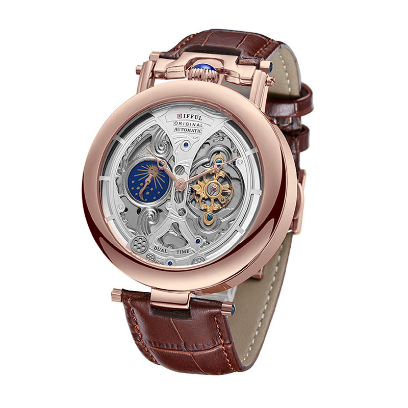 DIFFUL Luxo Grande Esqueleto D - Luxury Watch On Sale avaliação e preço