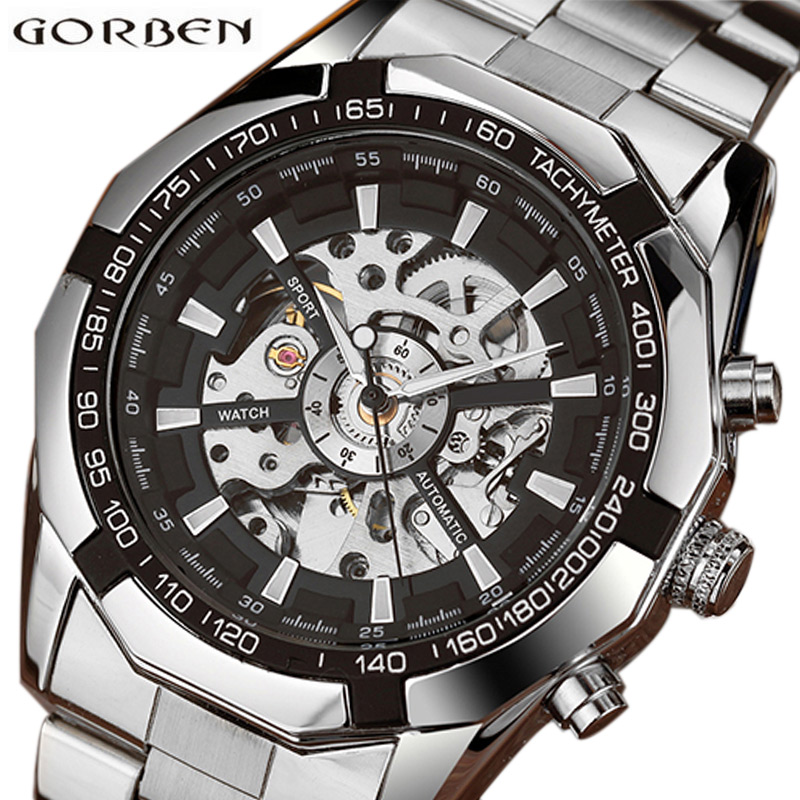 Skeleton Sports Pulseira De Aç - Luxury Watch From China avaliação e preço