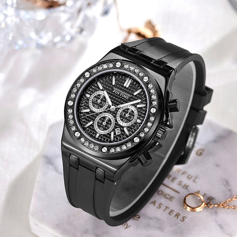 Novo Relógio Feminino com Beze - Luxury Watch Black avaliação e preço