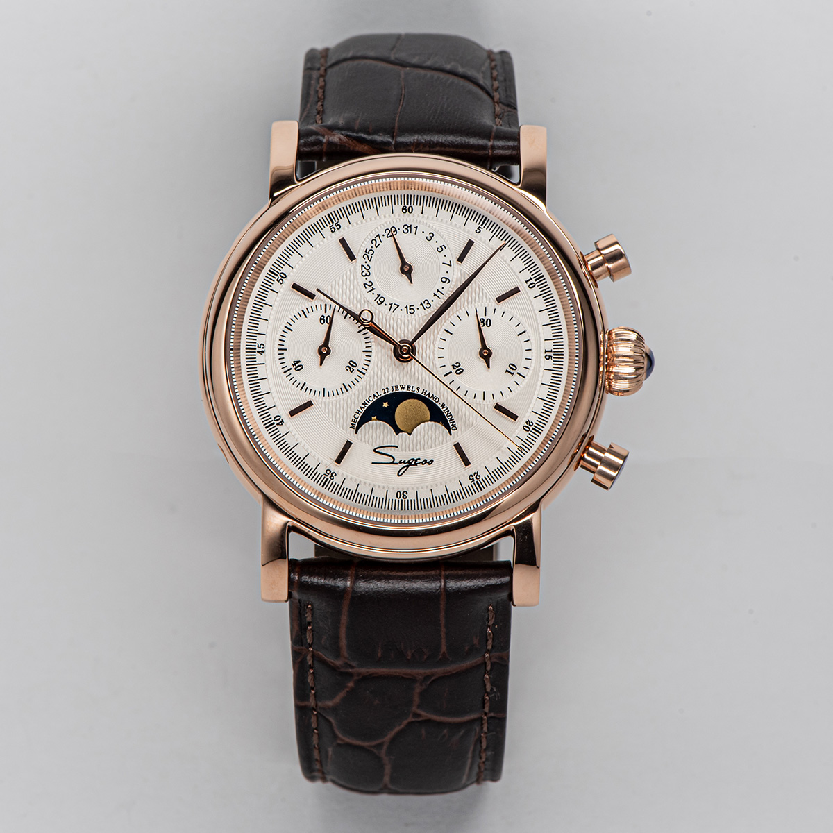 Sugess piloto cronógrafo relóg - Luxury Watch On Sale avaliação e preço