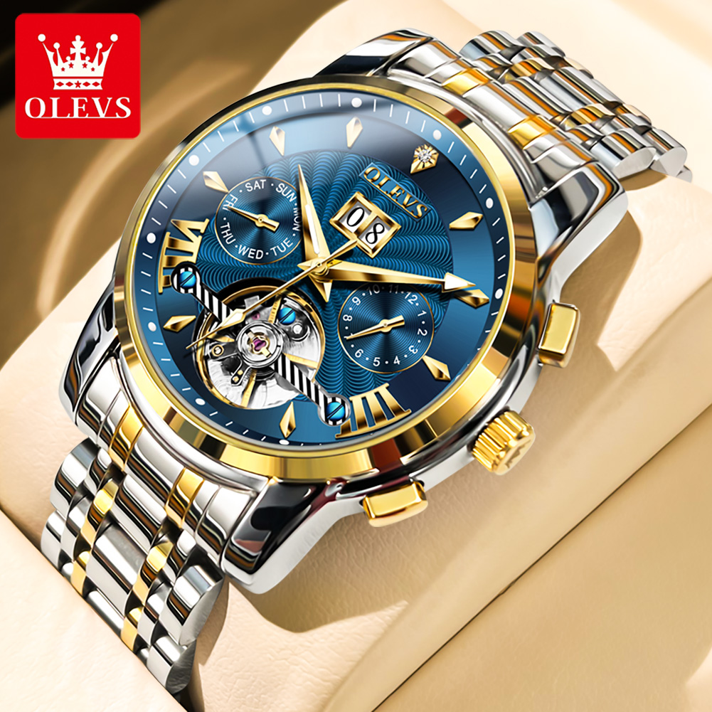 Olevs relógios masculinos de l - Luxury Watch Straps avaliação e preço