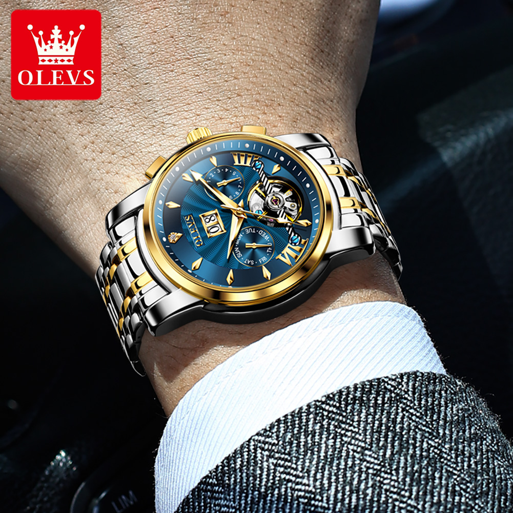 Olevs relógios masculinos de l - Luxury Watch Straps avaliação e preço