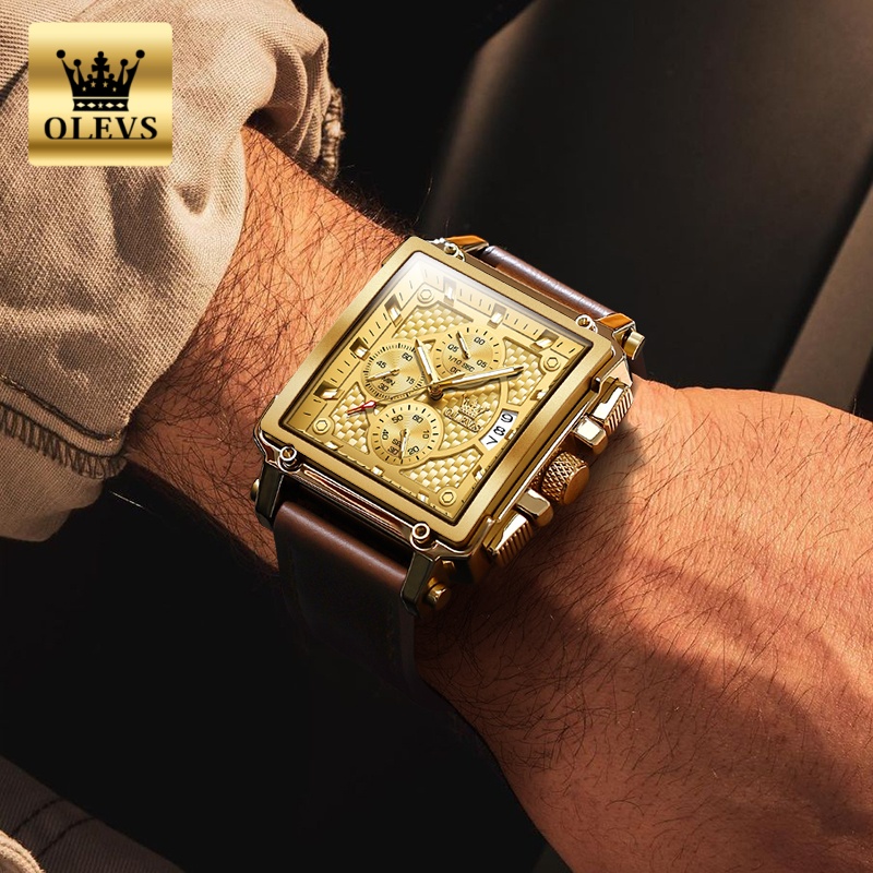Olevs marca relógios masculino - Luxury Watch Straps avaliação e preço