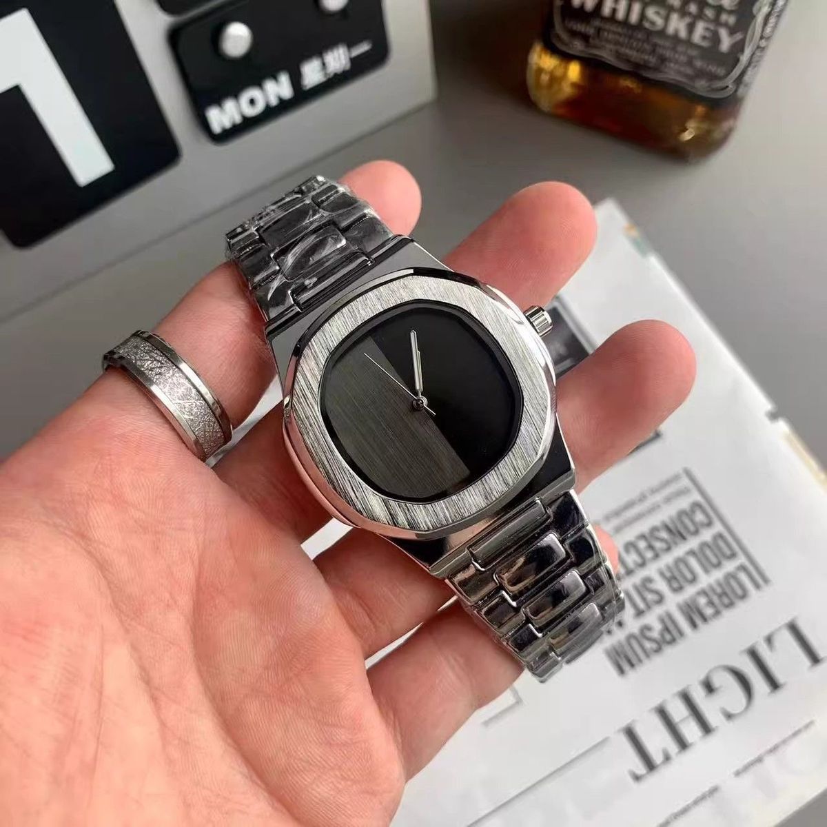 Relógio de Quartzo Masculino c - Luxury Watch Brands Logo avaliação e preço