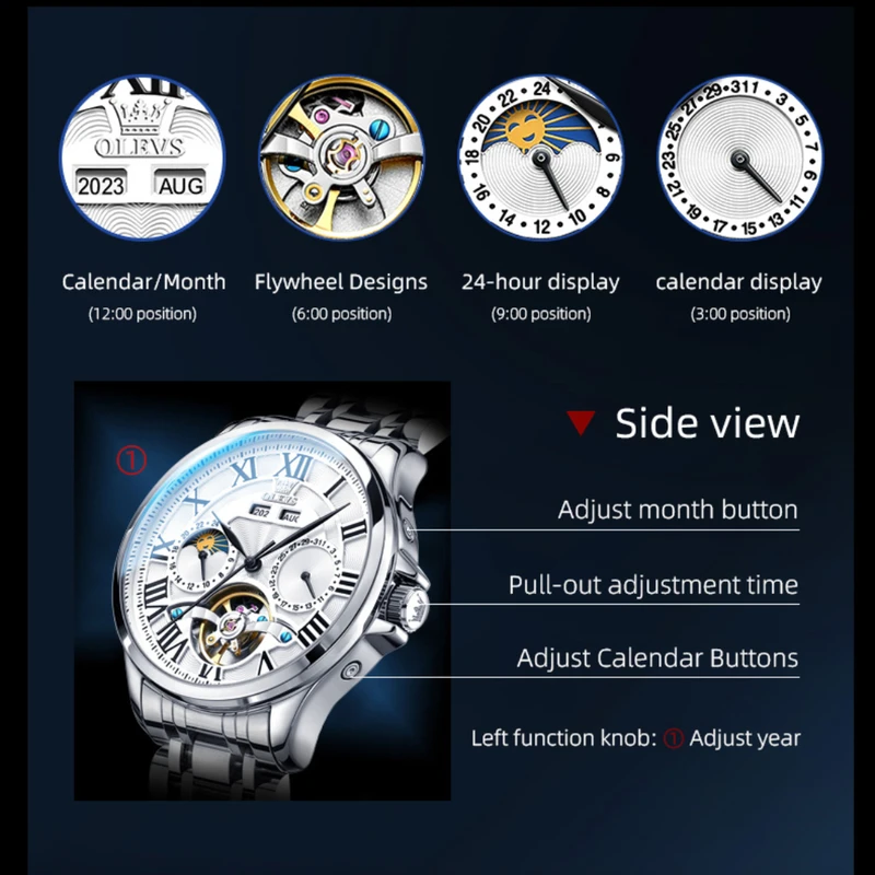 OLEVS 7013 Relógio de negócios - Luxury Watch On Sale avaliação e preço